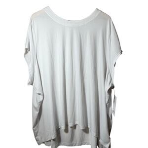 Athleta NWT With Ease Bright White Tee Shirt Women's Plus Size 3x